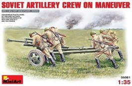 Soviet Artillery Crew on Maneuver MINIART