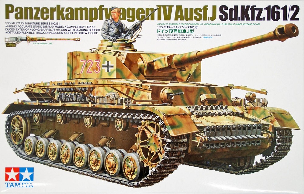Tanque German Panzer IV - Type J 35181 - TAMIYA » Kits -