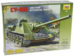 Tanque Russo SU-100 - Self Propelled Gun                3531 - ZVEZDA
